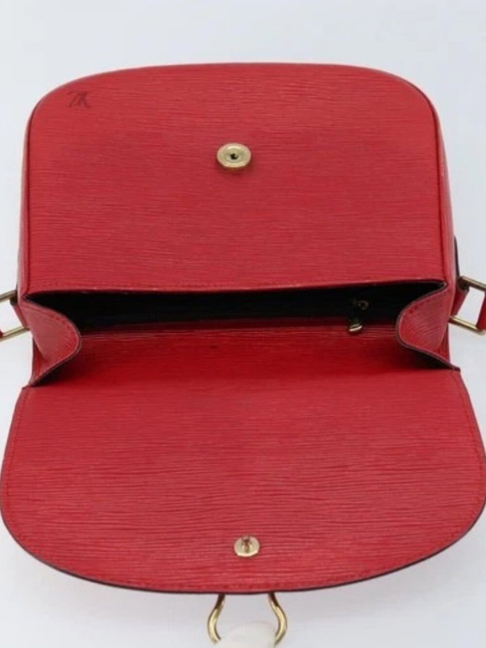LOUIS VUITTON Epi Saint Cloud GM Shoulder Bag Red M52197 LV Auth 173158 - Picture 12 of 16